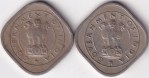Half Anna 1954 Bombay Calcutta Mint Two Coins Set - Image 2