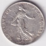 France 50 Centimes 1917 Silver Coin - Image 2