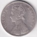 Bikanir State 1892 One Rupee Maharaja Ganga Singh Silver Coin - Image 2