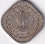 Half Anna 1950 Copper Nickel Coin - Image 2