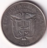 Quarter Balboa of Panama of 2016 First Passage Copper Nickel Coin - Image 2