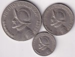 Panama 3 Coin Set 1/2 1/4 and 1/10 Balboa Coins