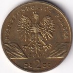 Poland 2 Zloty 2007 Grey Seal Wildlife Commemorative Coin - Image 2